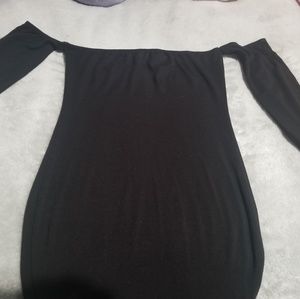 Off the shoulder mini dress